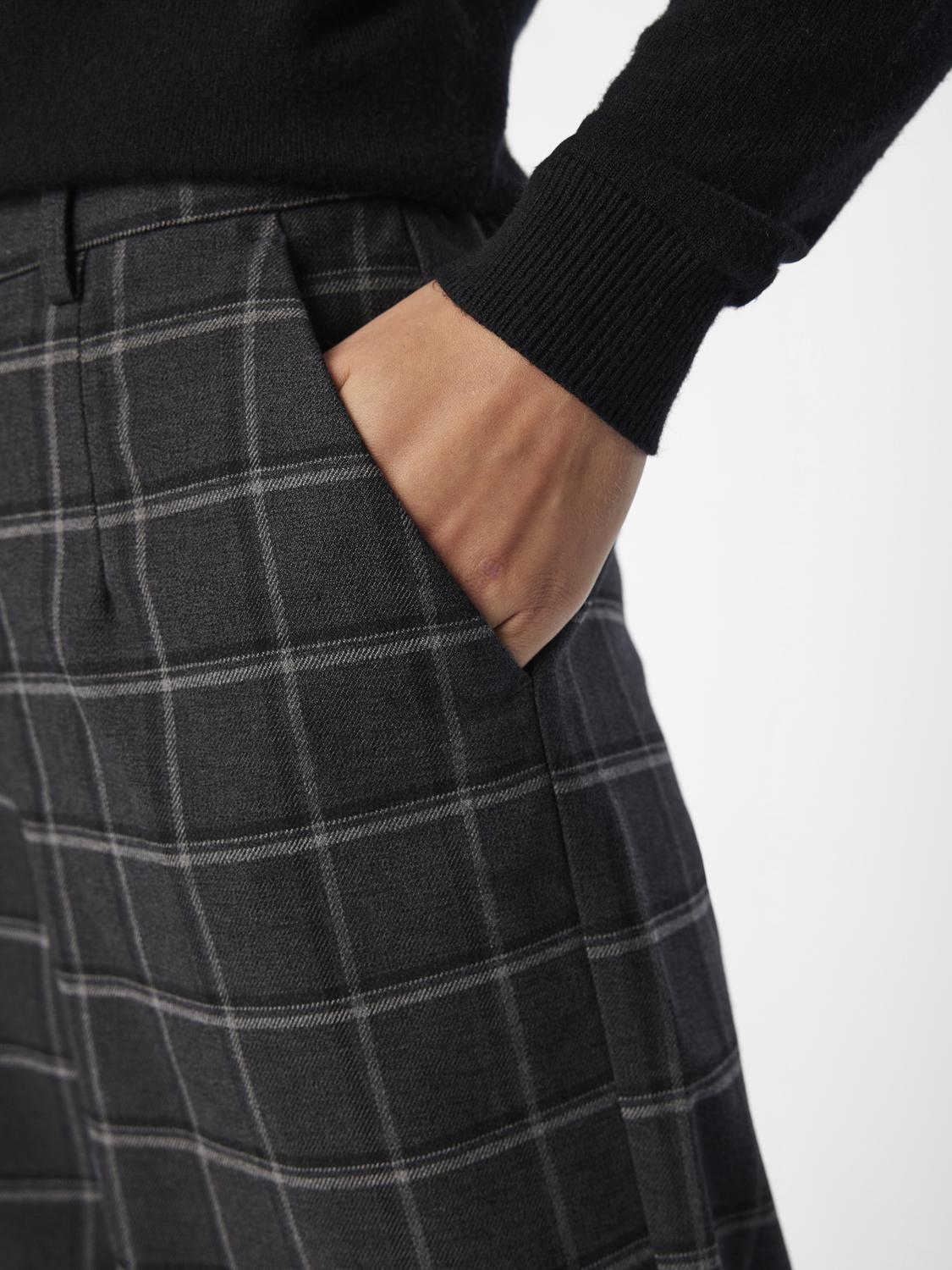 OBJLISA Trousers - Dark Grey Melange - VERO MODA & VILA Bergvik